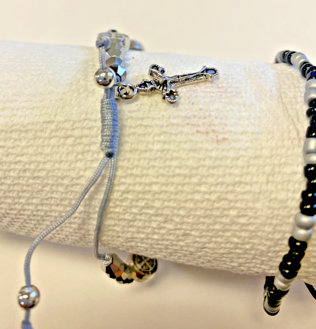 Saint Benedict, 3 Bracelets, New #AB-085 - Journeys of Faith