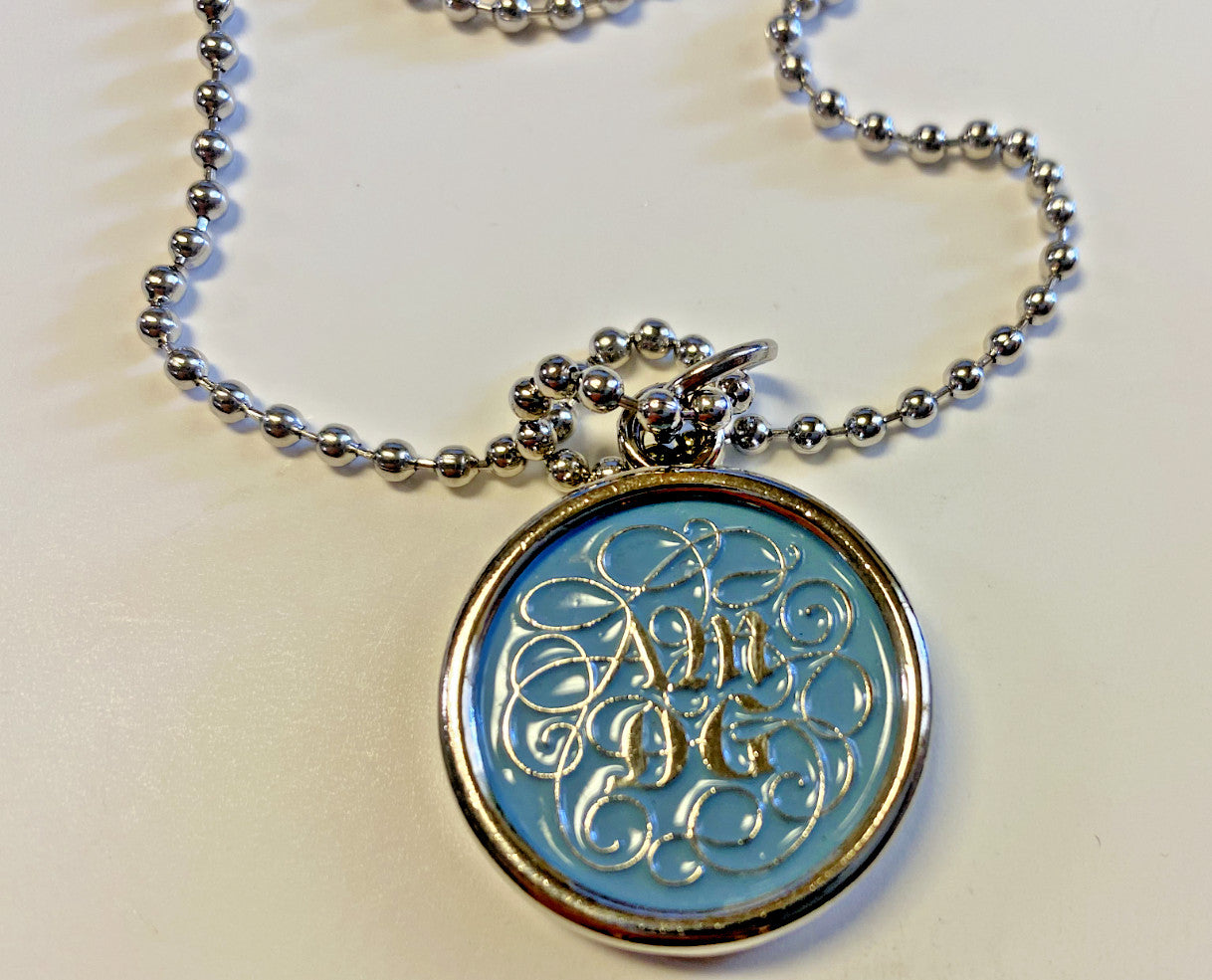 "For the Great Glory" AMDG Pendant Necklace, New #AB-063-2 - Journeys of Faith