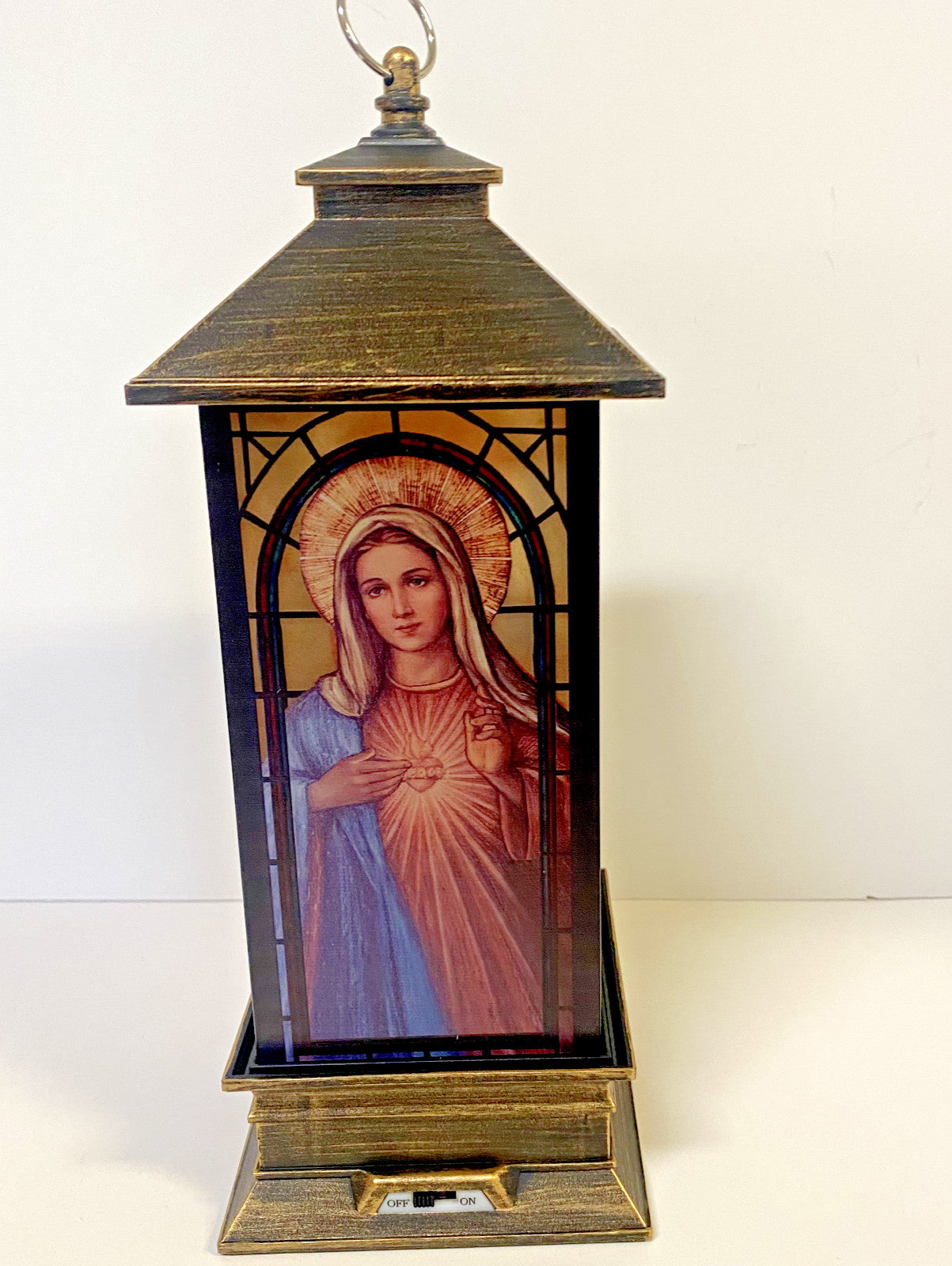 Immaculate Heart Of Mary  11" LED Lantern, New #RM-35 - Journeys of Faith