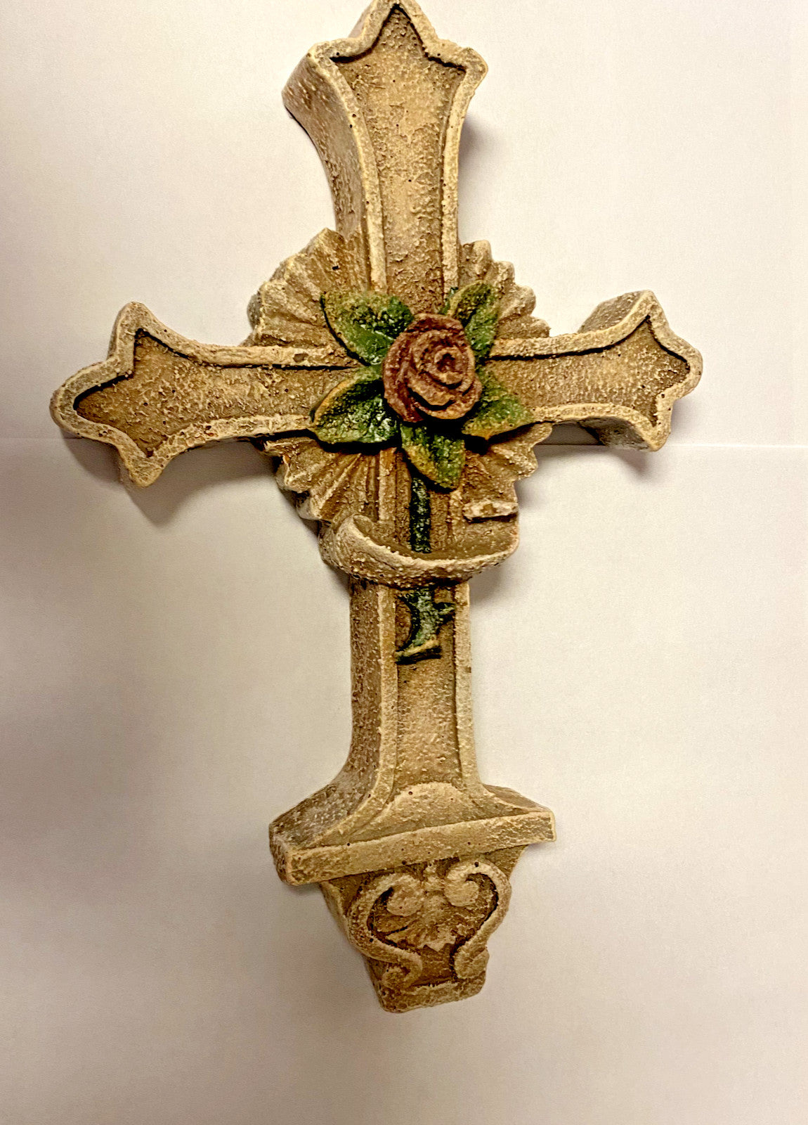 Rose of Sharon 8.5" Cross, New #AB-233 - Journeys of Faith