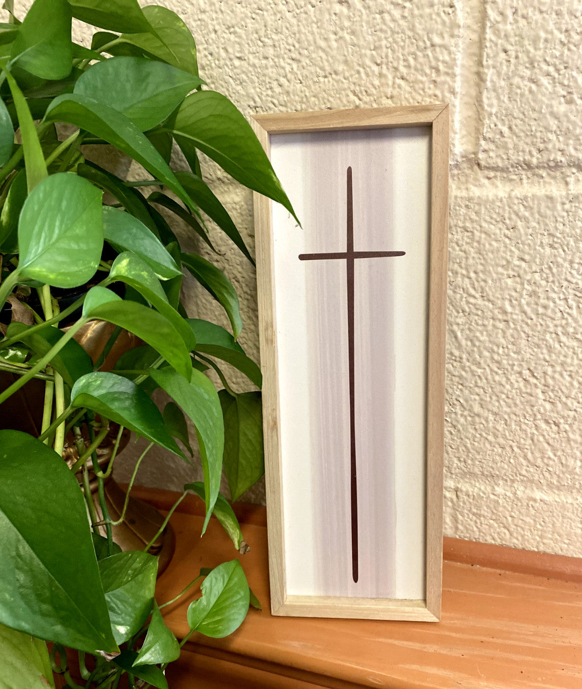 Framed Cross,  12.25" New #AB-254-R2 - Journeys of Faith