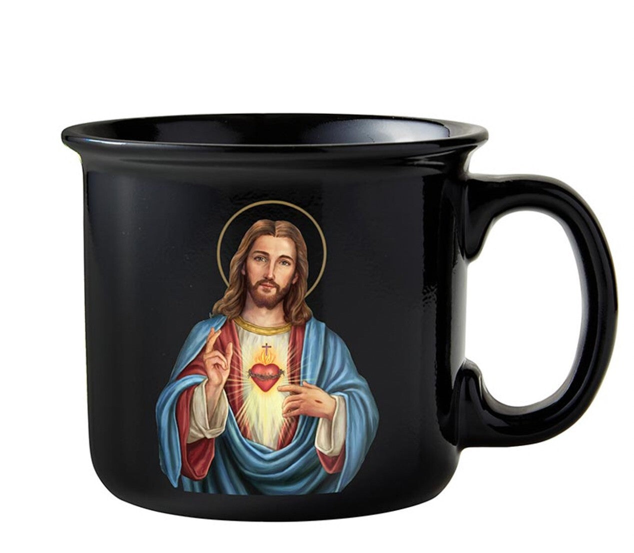 Sacred Heart of Jesus  13 oz. Cup/Mug with prayer, New #AB-283-R2 - Journeys of Faith