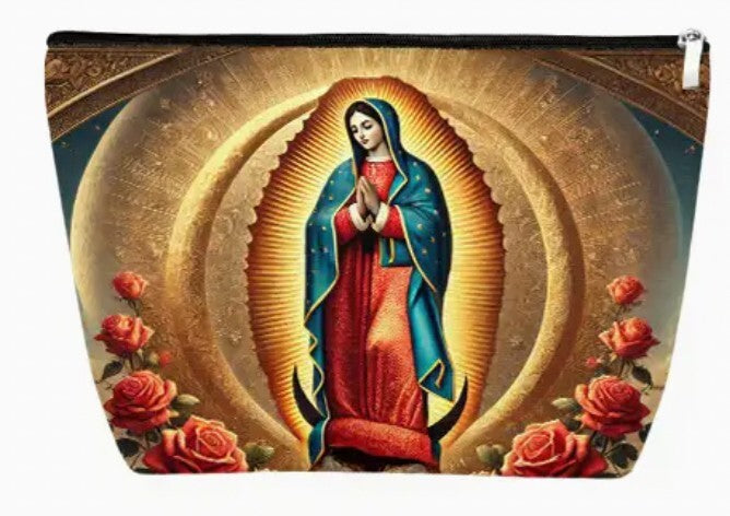 Our Lady of Guadalupe Stained Glass Design Pouch, New, #AB-309-R2 - Journeys of Faith