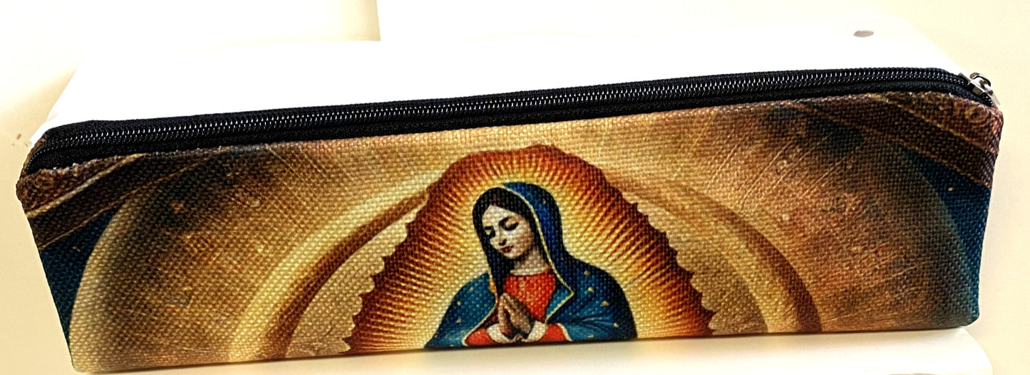 Our Lady of Guadalupe Stained Glass Design Pouch, New, #AB-309-R2 - Journeys of Faith