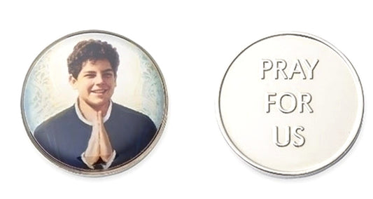 Blessed Carlo Acutis, (Apostle of the Eucharist ) Pocket Token, New #PC-115 - Journeys of Faith
