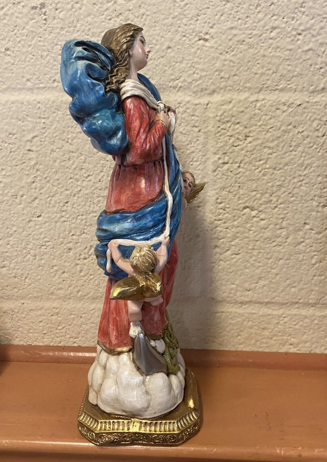 Our Lady Untier (Undoer)of Knots 12" , Statue,  New from Colombia #L040 - Journeys of Faith