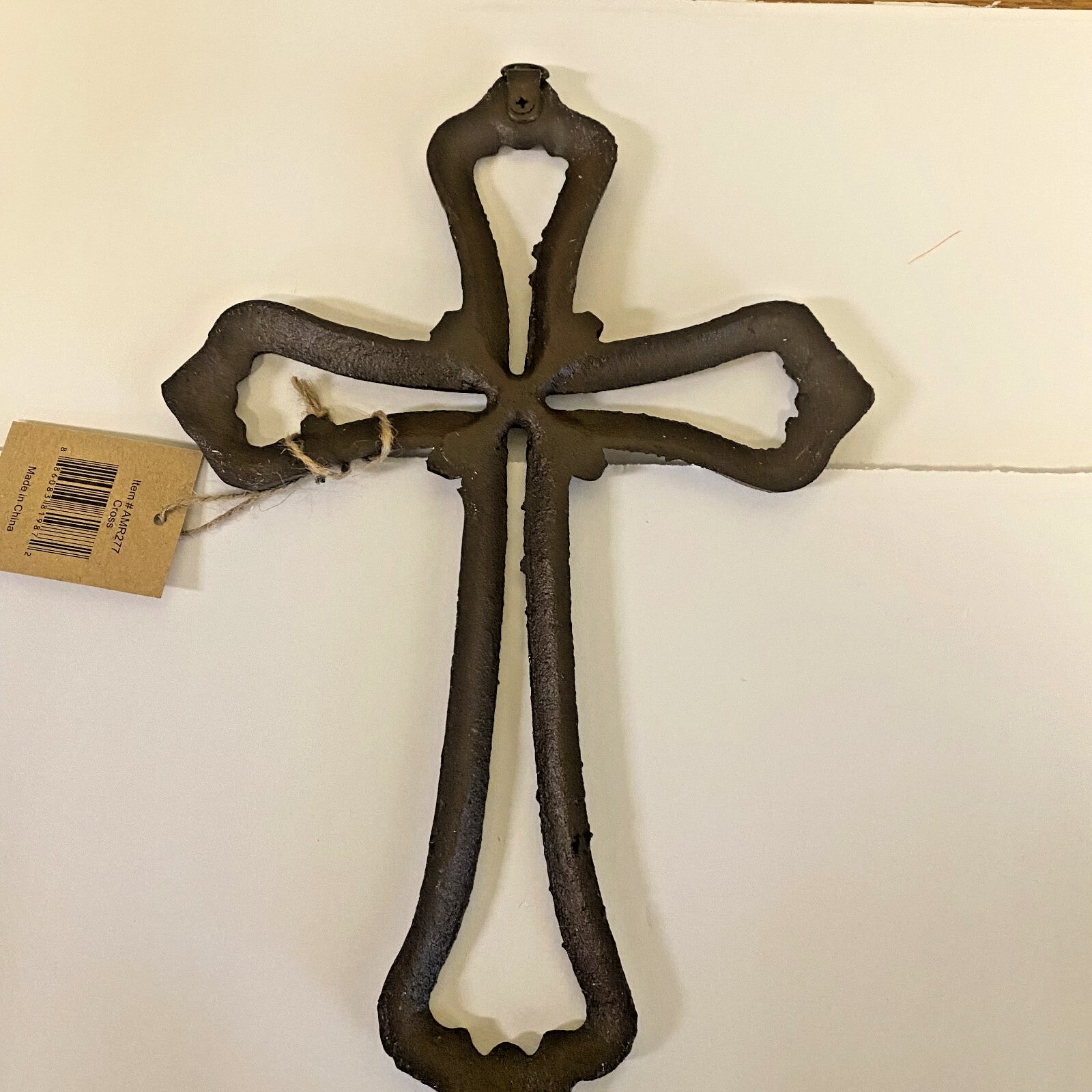 Cast Iron 12" Wall Cross, New #AB-263-2 - Journeys of Faith