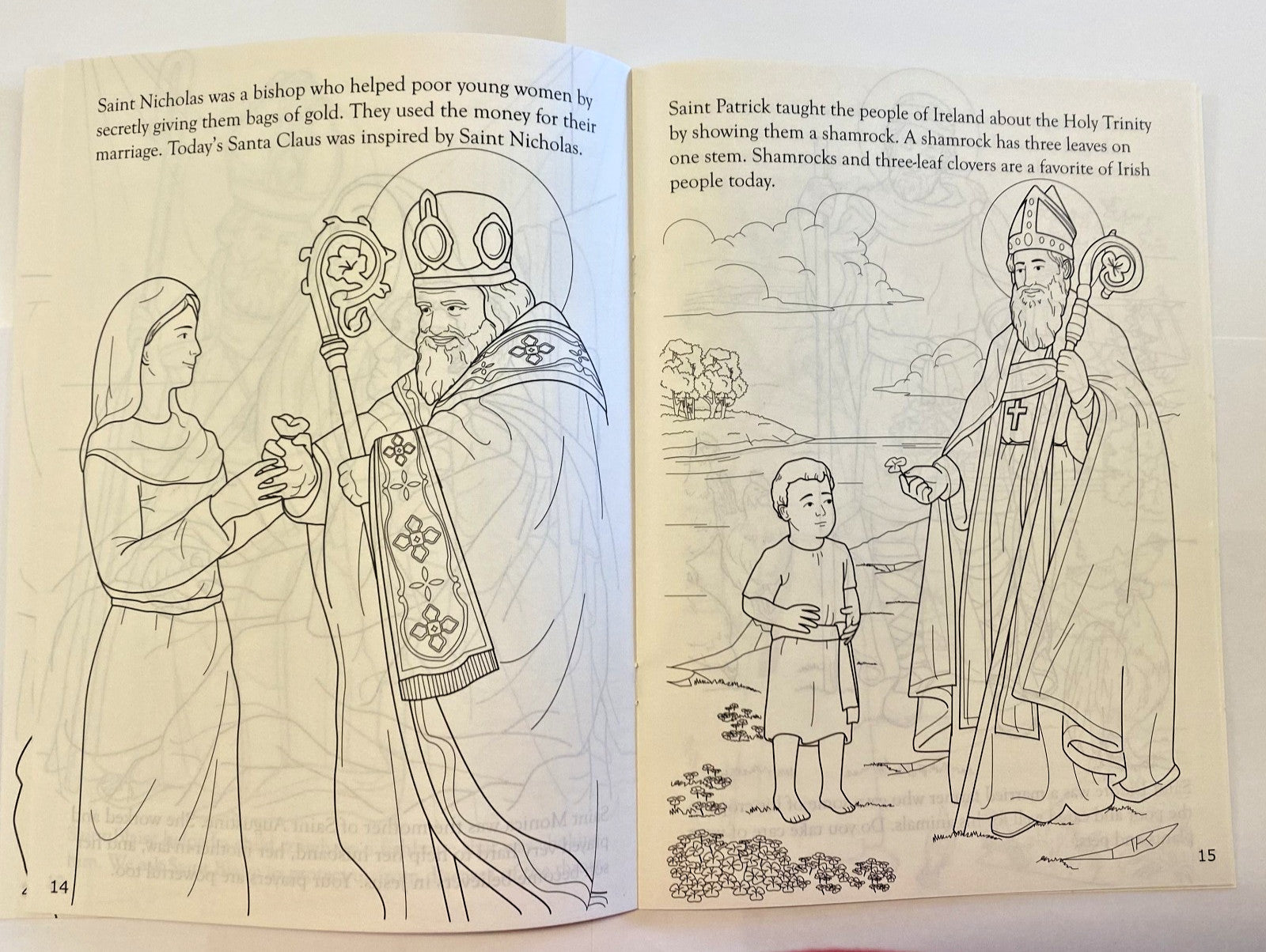 Catholic Saints Children's Coloring Book, New #AB-319-R2 - Journeys of Faith