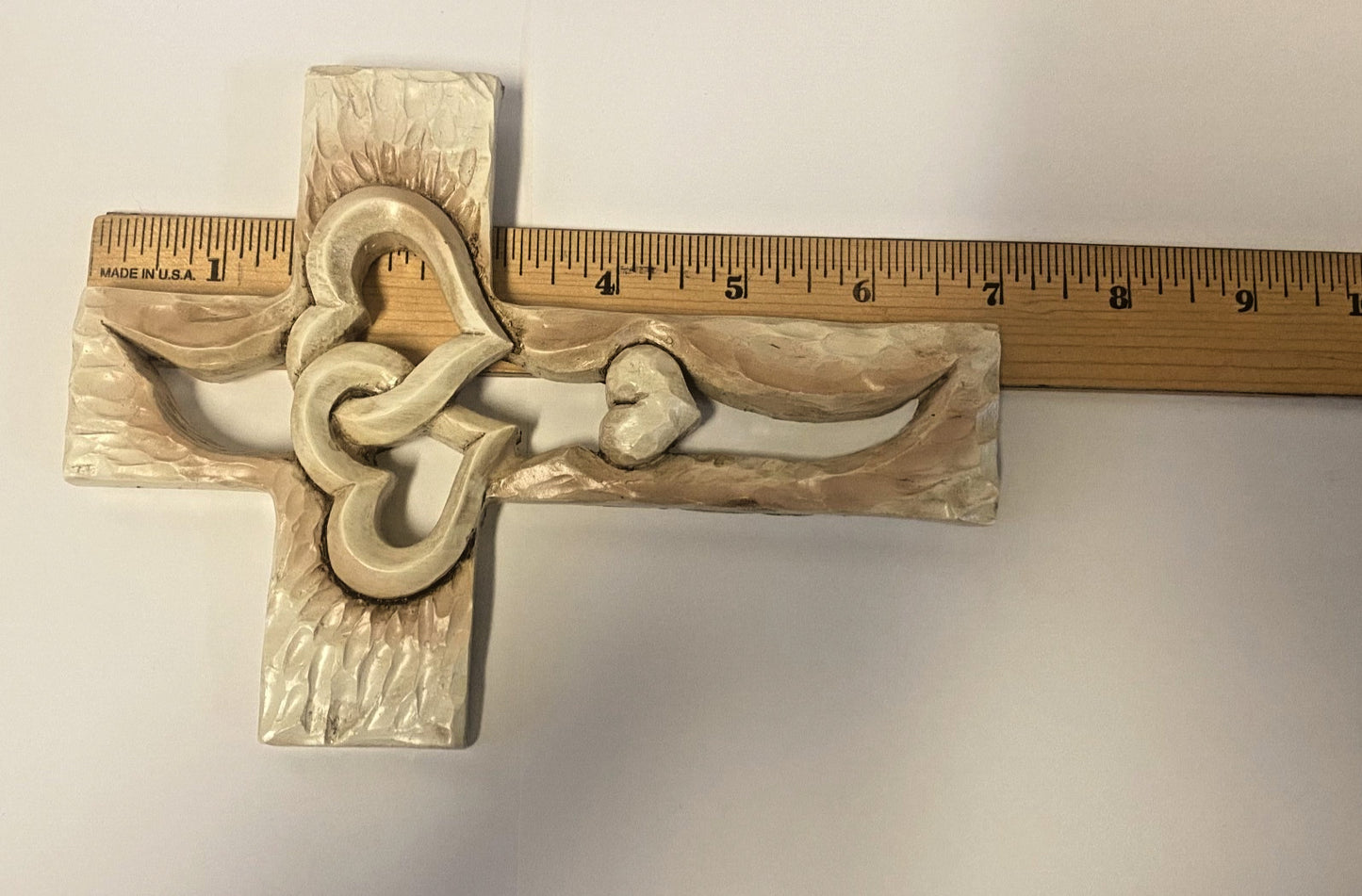 Interwoven Hearts Cross, 6.88", New #AB-322-R2 - Journeys of Faith