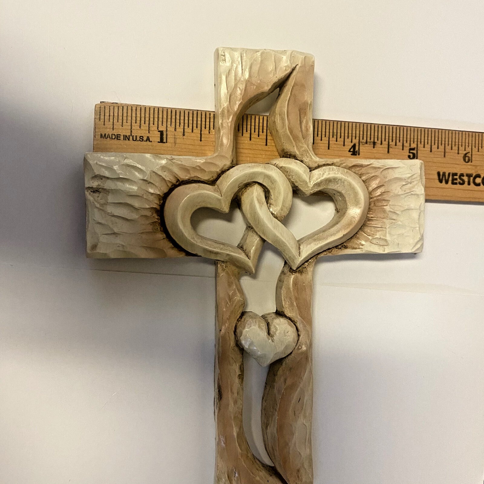Interwoven Hearts Cross, 6.88", New #AB-322-R2 - Journeys of Faith