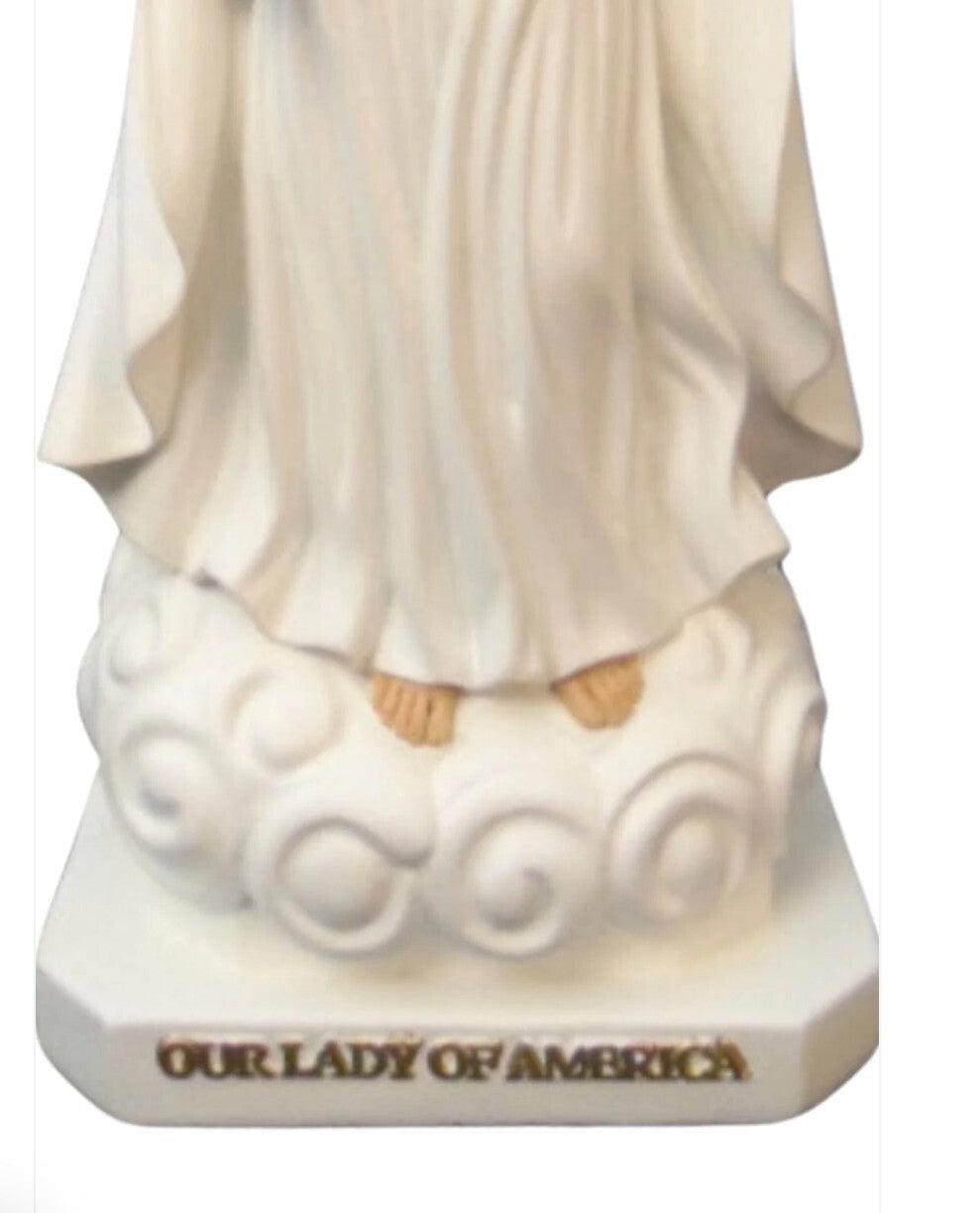 Our Lady of America 14" Statue, New from Colombia #Fiat-002 - Journeys of Faith