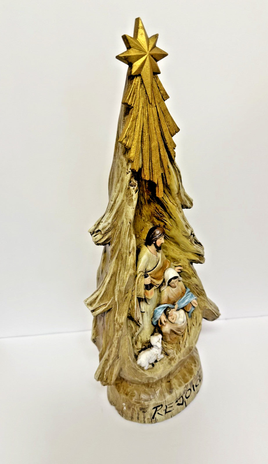 Nativity Tree "Rejoice",  16.5"  New #AB-364-R2 - Journeys of Faith