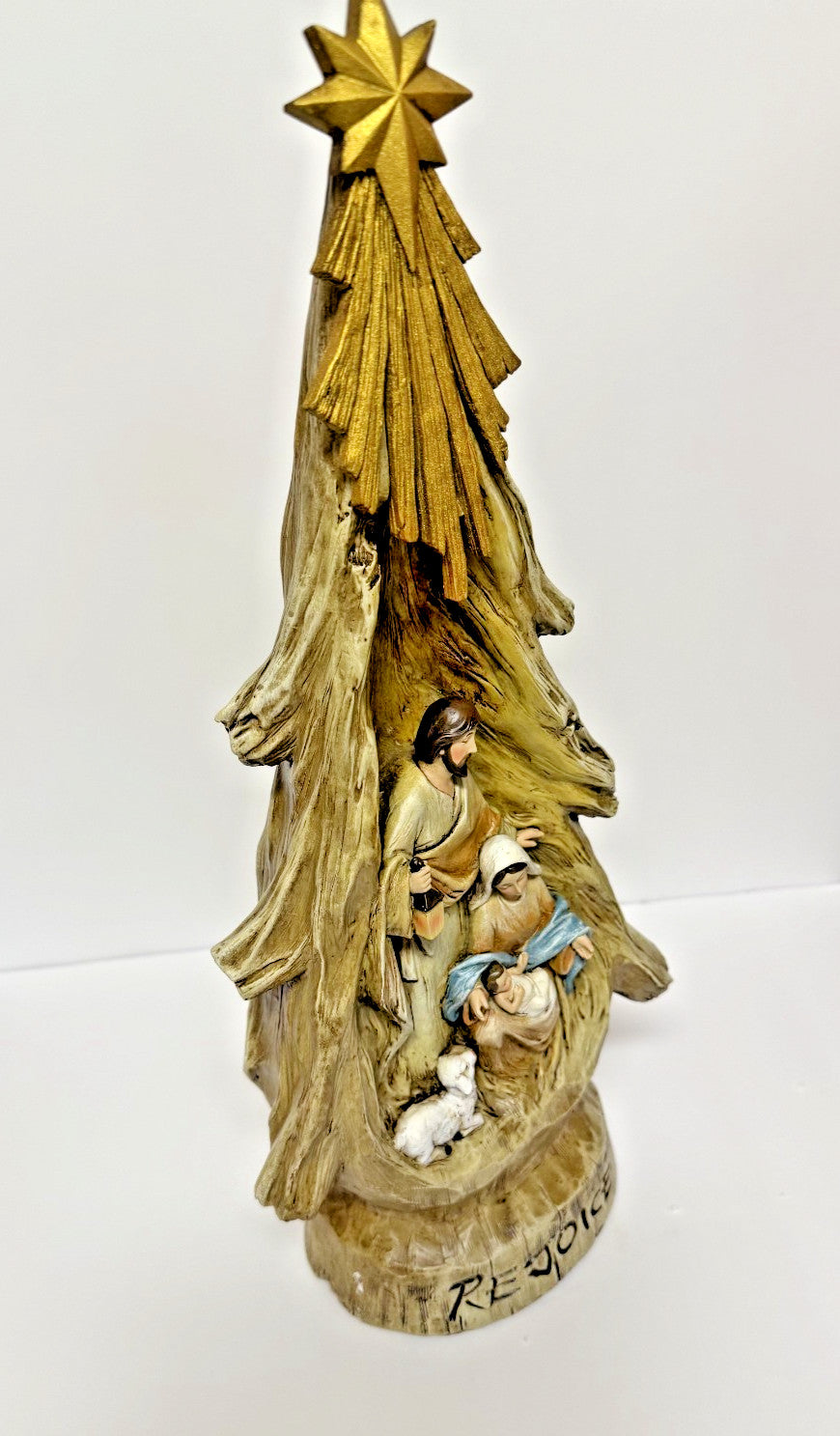Nativity Tree "Rejoice",  16.5"  New #AB-364-R2 - Journeys of Faith