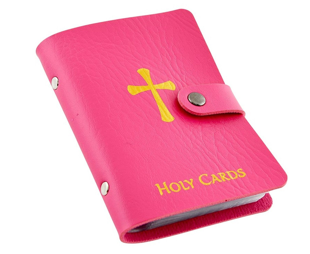 Holy Card Holder 5.25" Pink Booklet, New. #AB-034-1 - Journeys of Faith