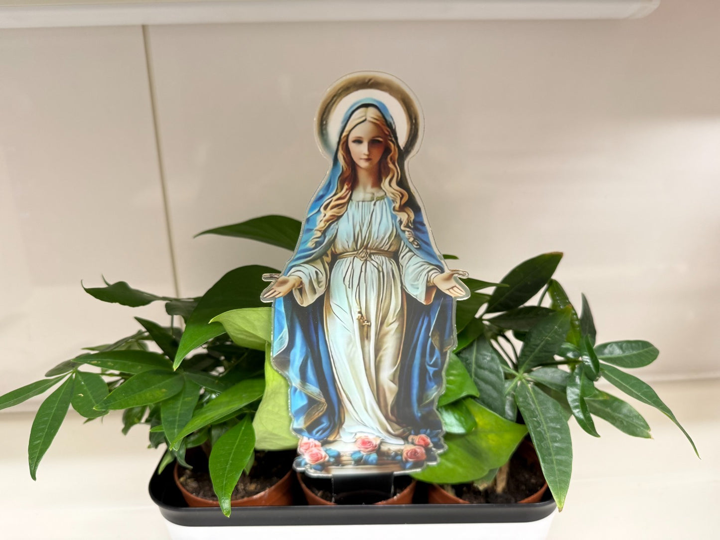 Blessed Mary Acrylic Garden Stake, New #ALM-022-R2 - Journeys of Faith