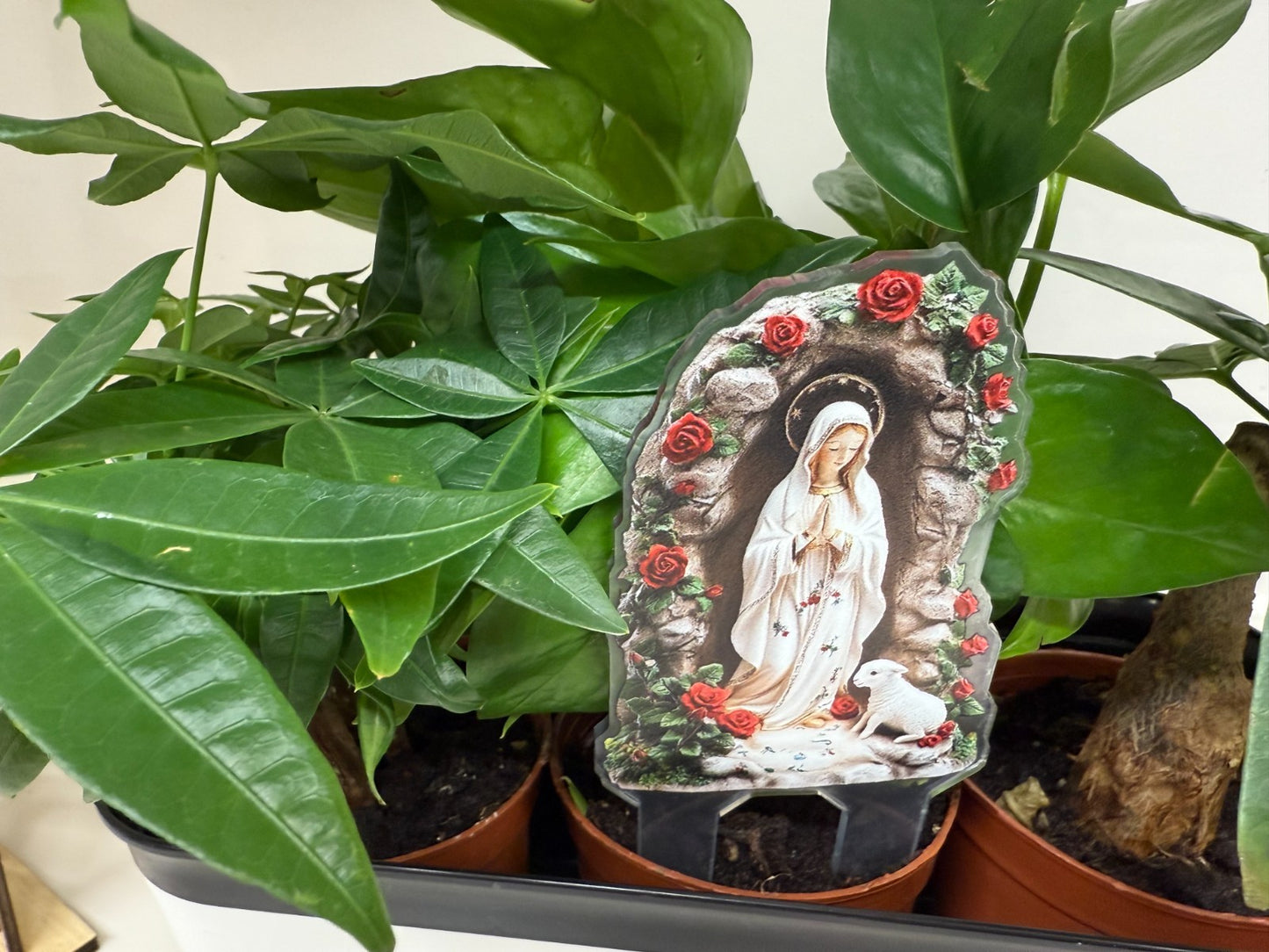 O. L. of Lourdes Acrylic Garden Stake, New #ALM-025-R2 - Journeys of Faith