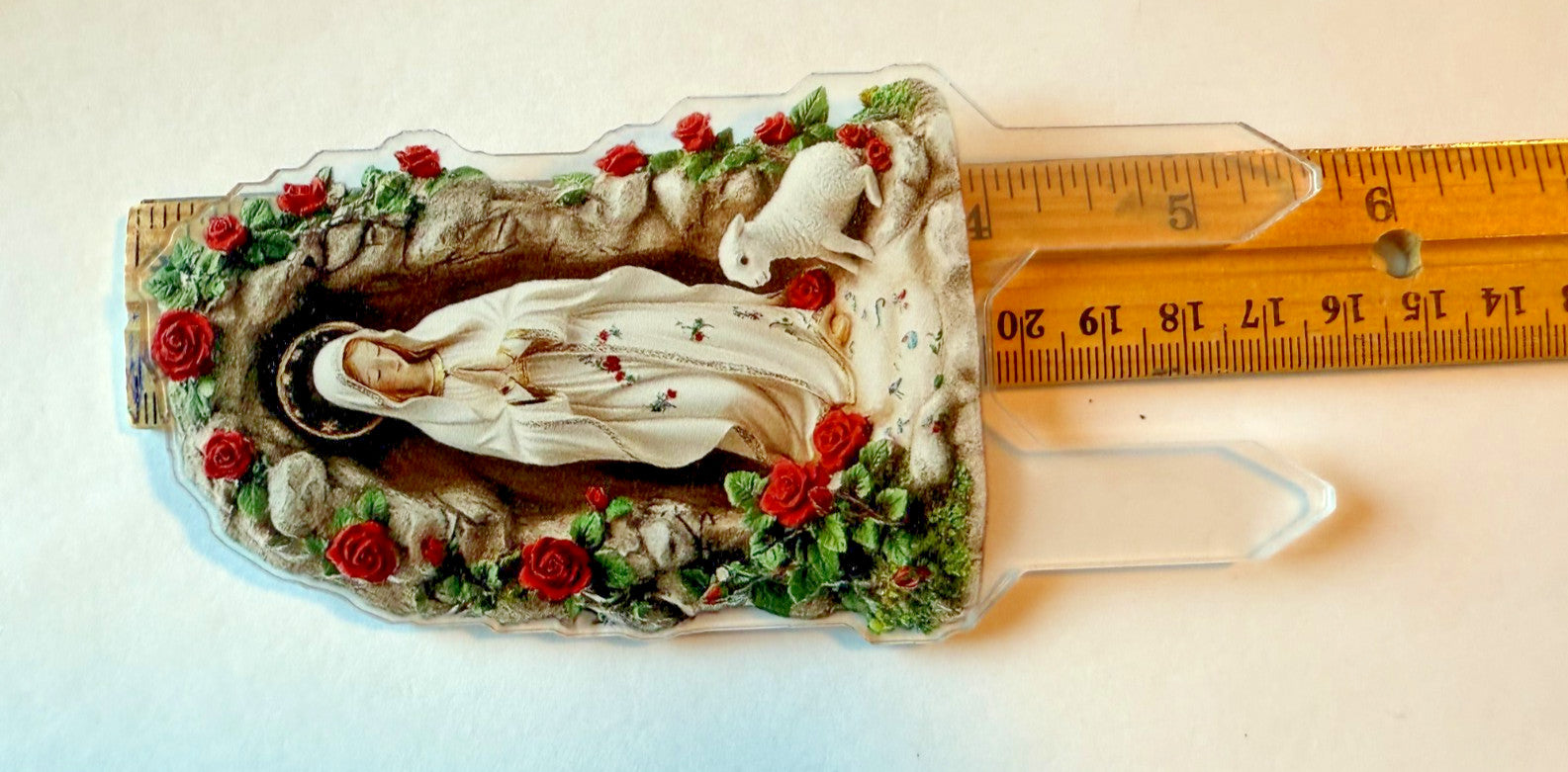 O. L. of Lourdes Acrylic Garden Stake, New #ALM-025-R2 - Journeys of Faith