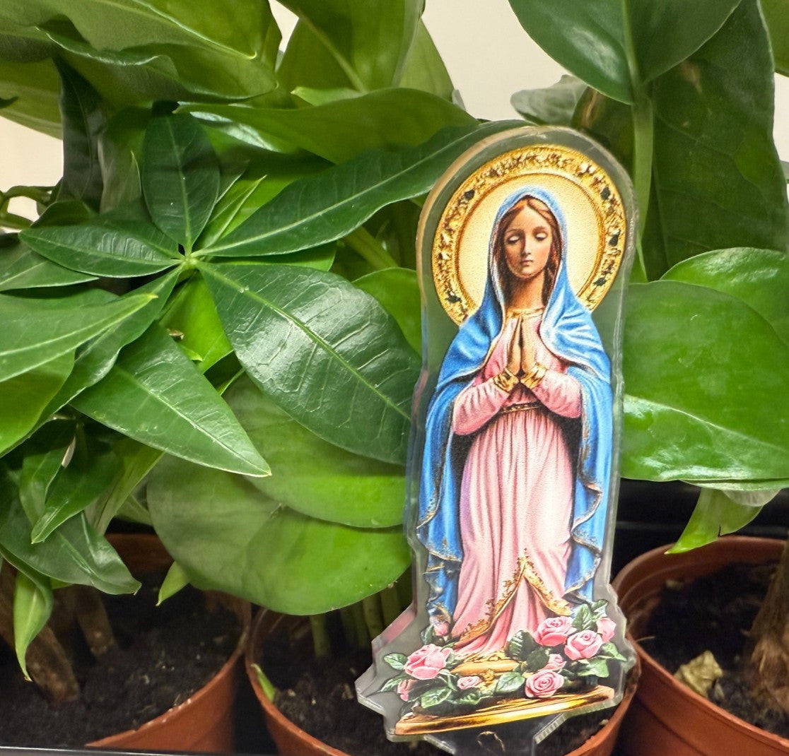 Blessed Mother Acrylic Garden Stake(thin), New #ALM-029-R2 - Journeys of Faith