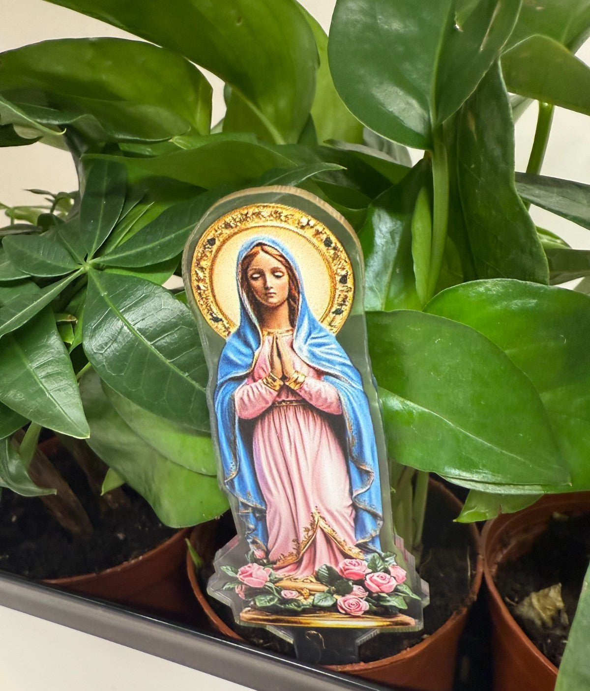 Blessed Mother Acrylic Garden Stake(thin), New #ALM-029-R2 - Journeys of Faith