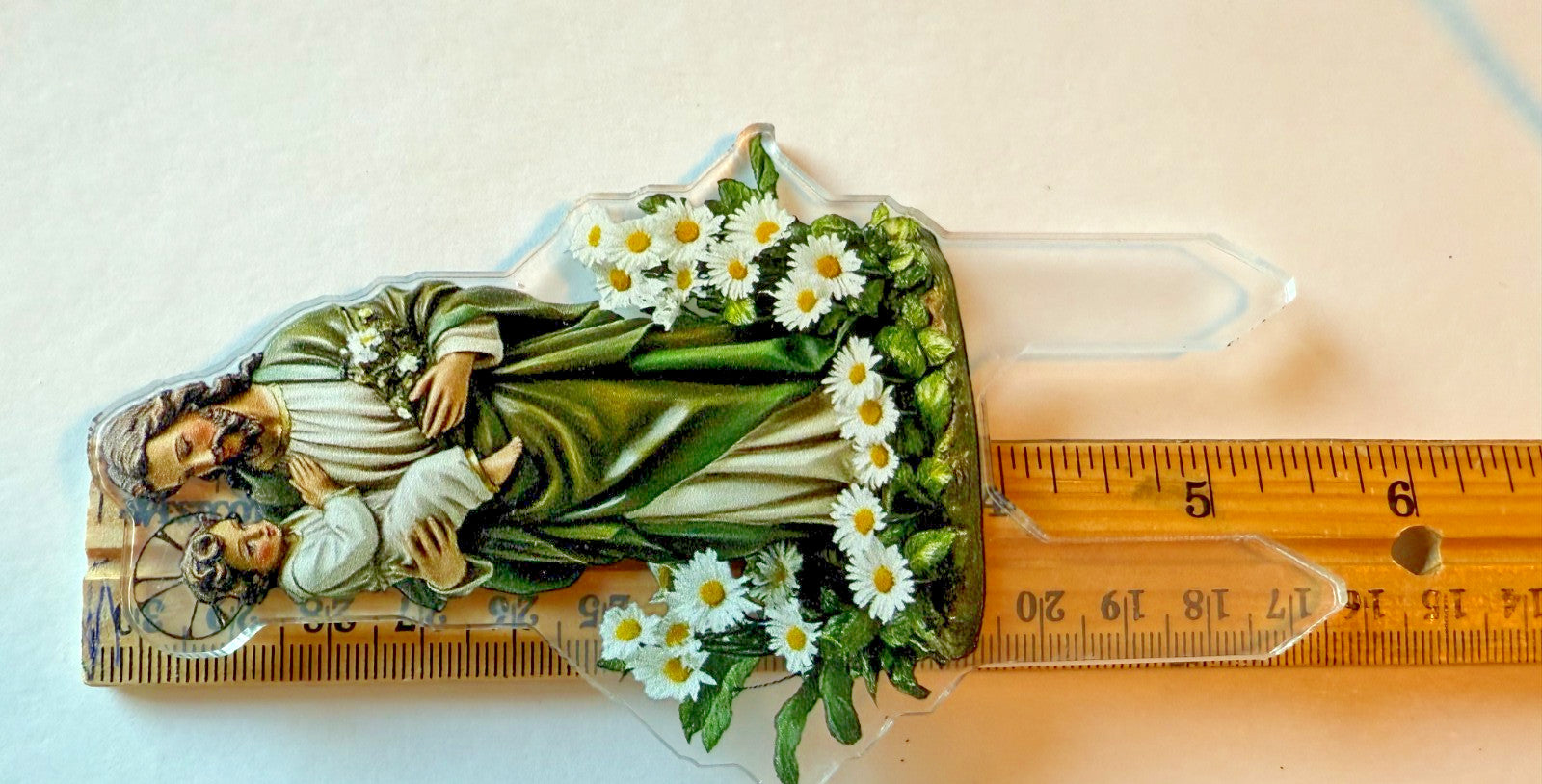 St Joseph with Child Acrylic Garden Stake, New #ALM-027-R2 - Journeys of Faith