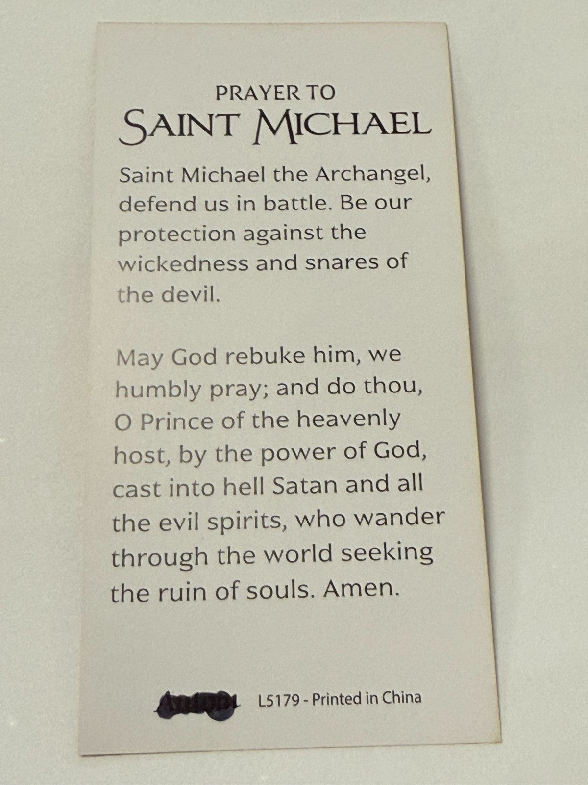 St Michael + Guardian Angel Prayer Card + Medal & 20" Chain, New #AB-031 - Journeys of Faith