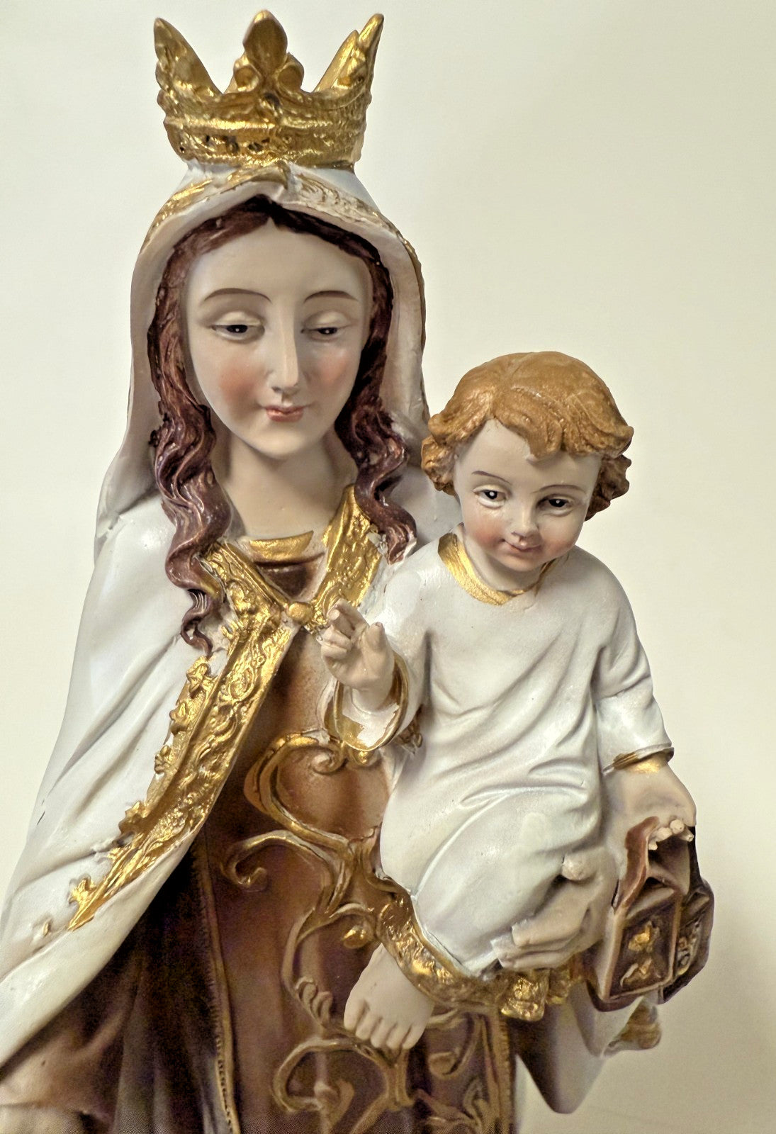 Our Lady of Mount Carmel 8" Statue, New #AB-228 - Journeys of Faith