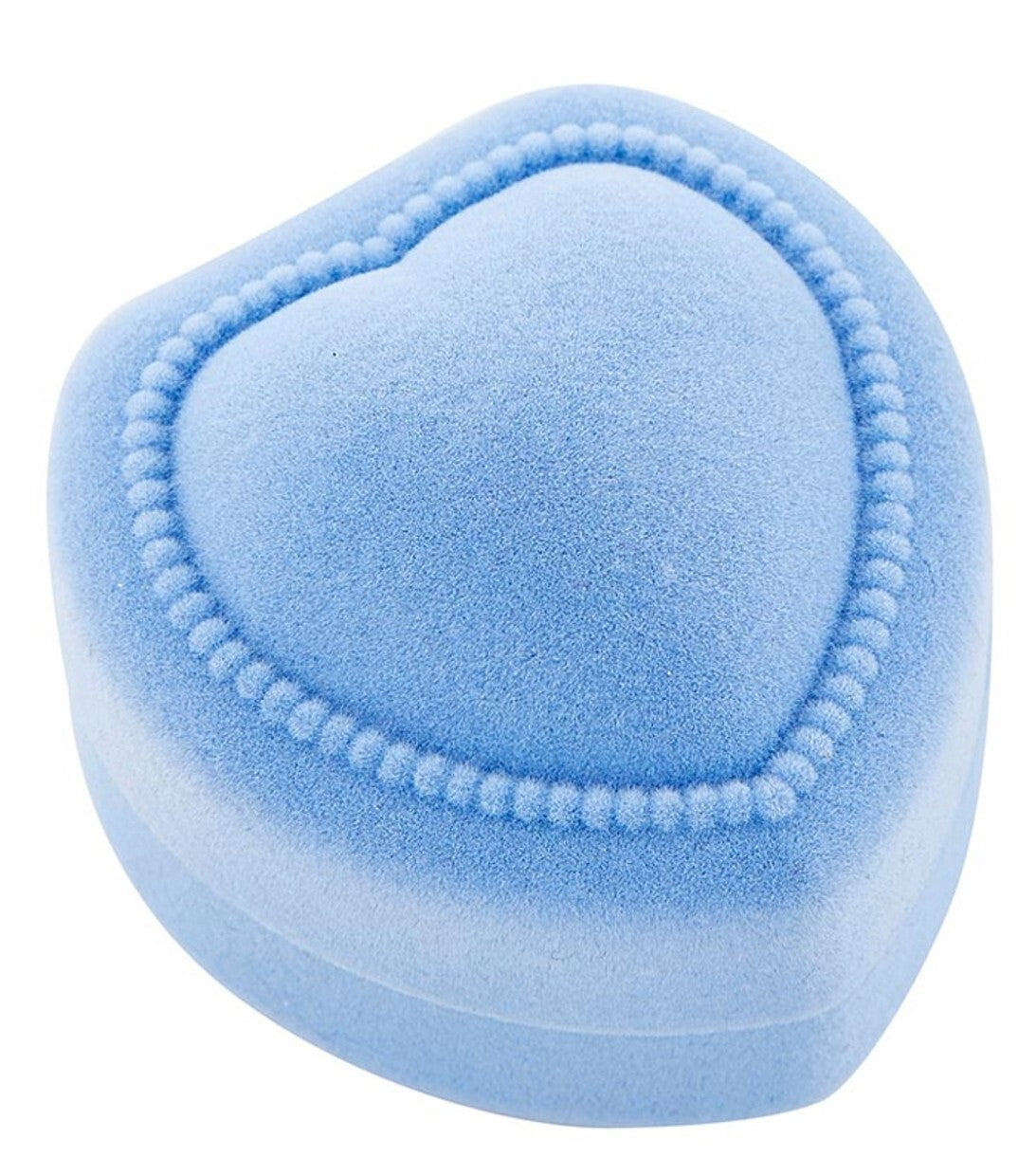 Blue Heart Case with Blue Glass Rosary, New #AB-049-2 - Journeys of Faith