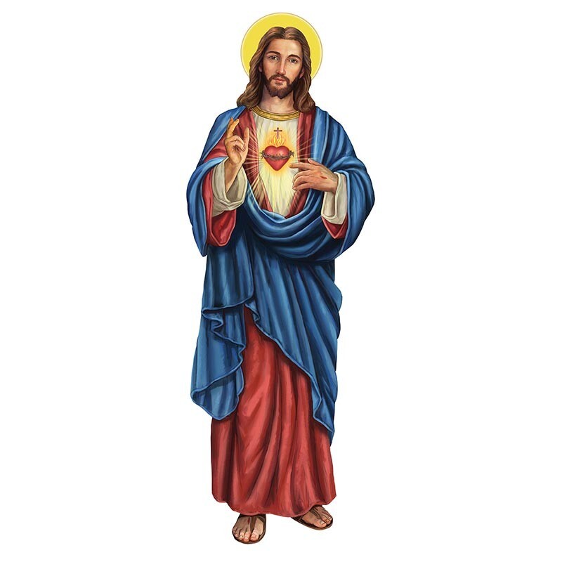 Sacred Heart Of Jesus  3' Wall Plaque, New - Journeys of Faith