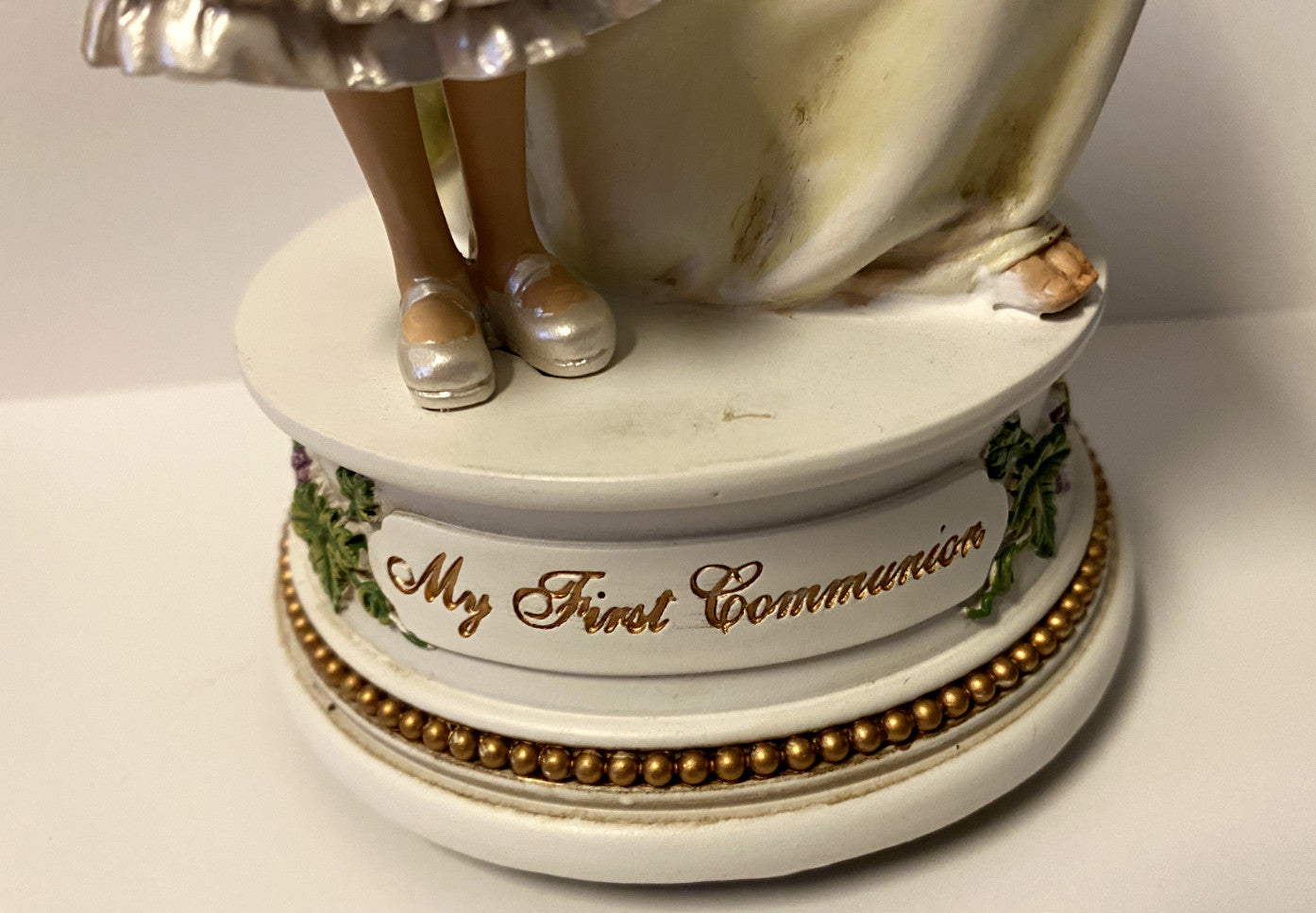 Jesus with Girl Communion Musical Figurine, 7.25"  New #RM-026 - Journeys of Faith