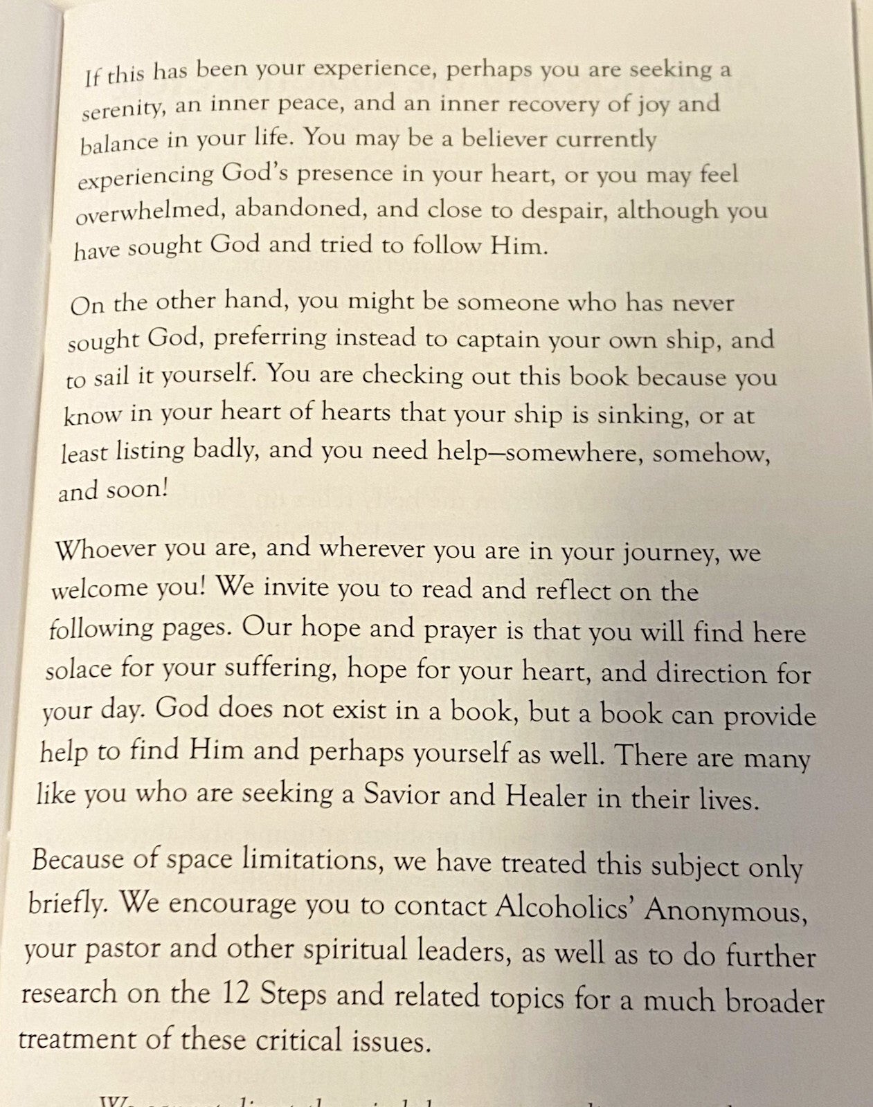 Serenity Meditations Booklet for  Overcoming Addictions, New #AB-325-R2 - Journeys of Faith