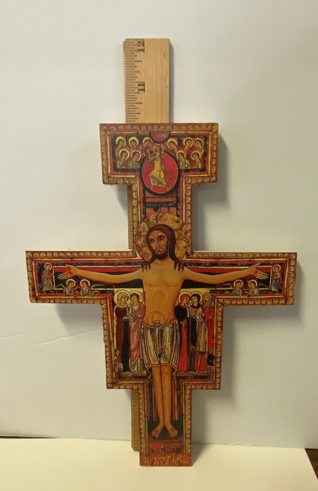 San Damiano Wood 10' Crucifix, New #AB-136 - Journeys of Faith