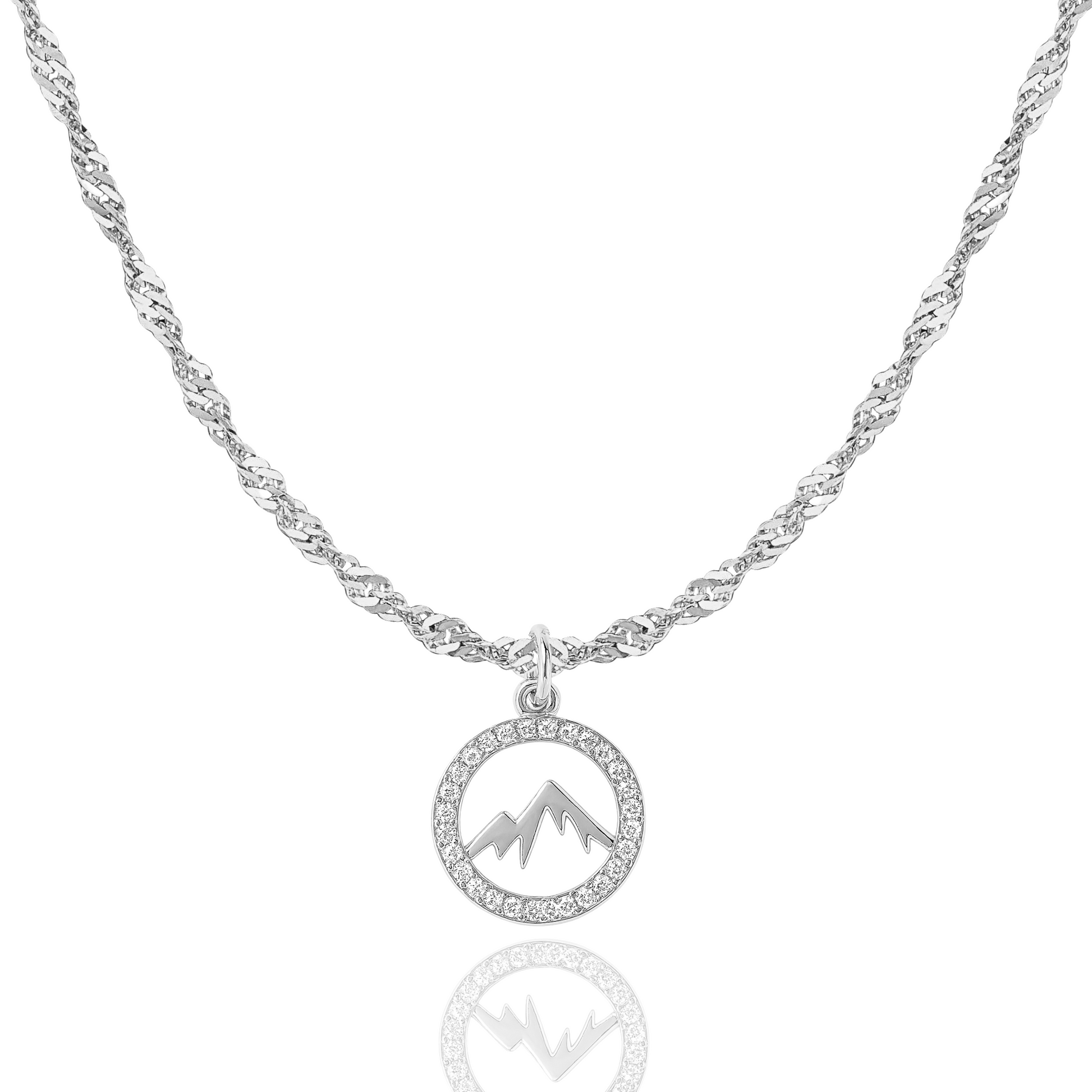 Faith Moves Mountains Necklace in Gold and Silver - Journeys of Faith