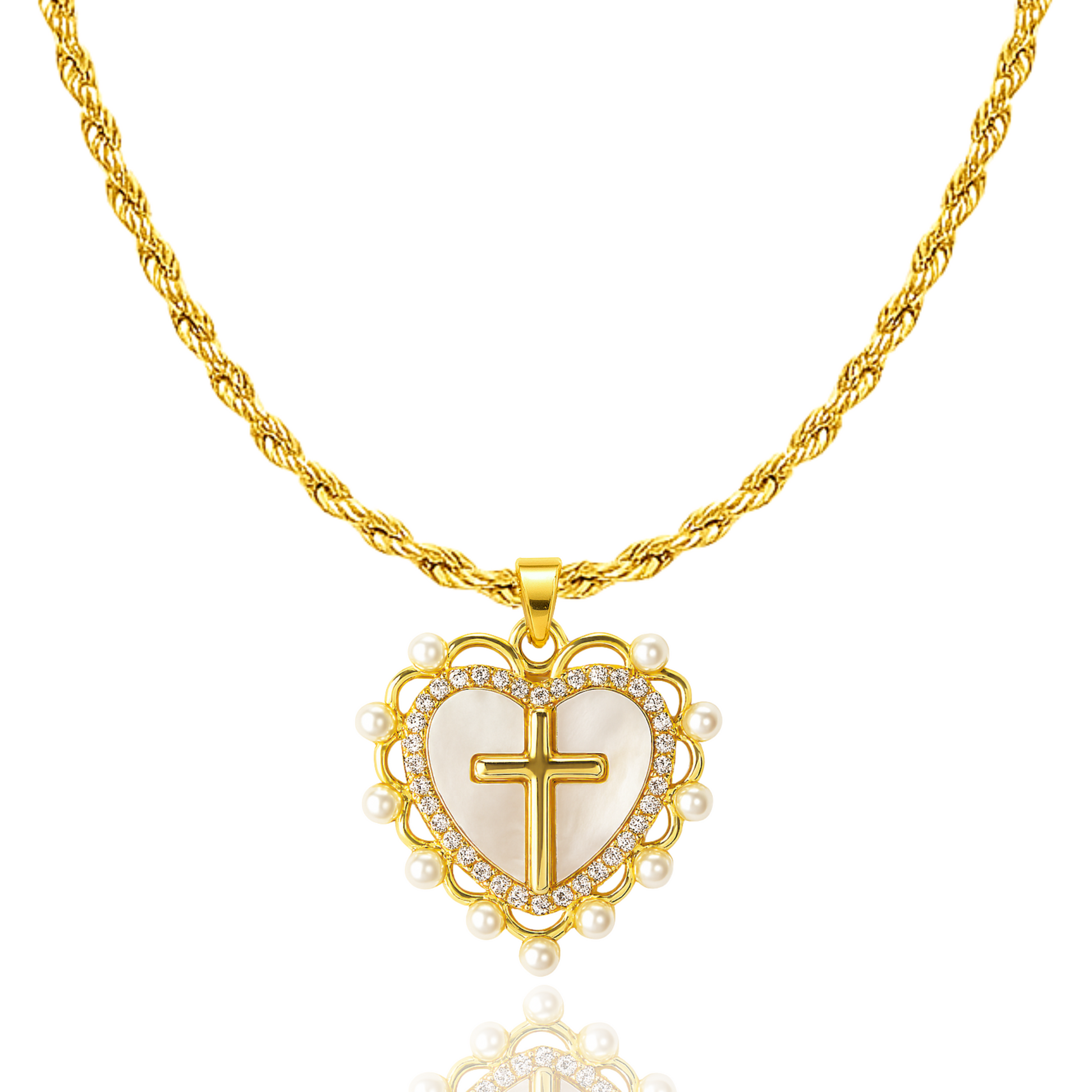 God is Love Necklace in Gold & Silver - Journeys of Faith