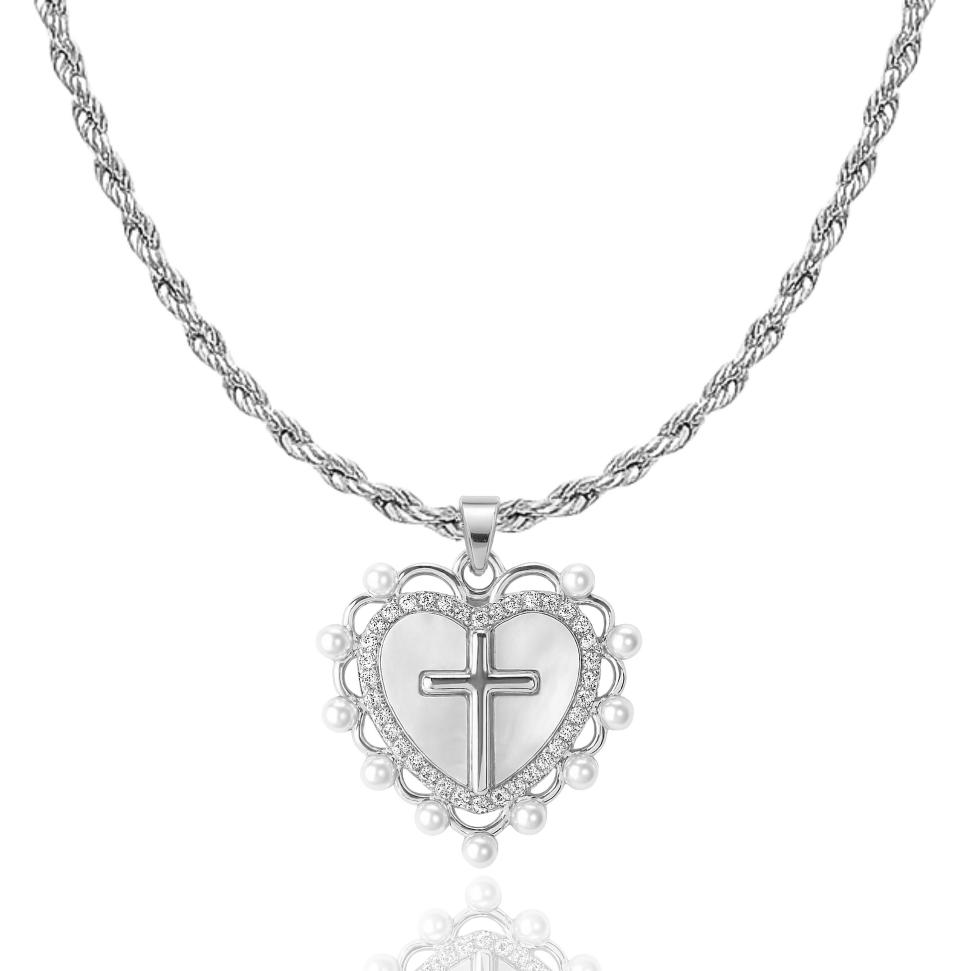 God is Love Necklace in Gold & Silver - Journeys of Faith