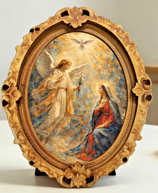The Annunciation of Mary Small Wood Magnet, New #Gftshp-261