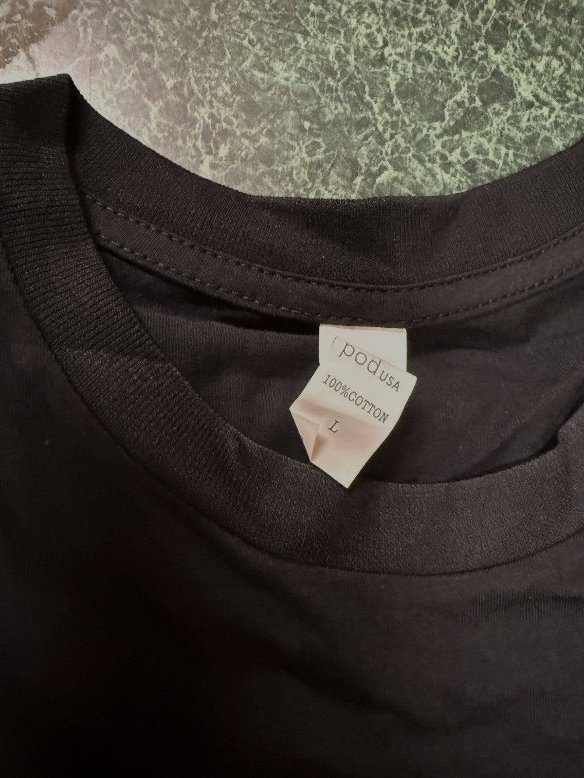 AMDG "For the Great Glory" Black Size L T-Shirt, New #Gftshp-259