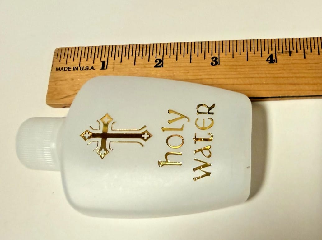 Holy Water Bottle With  Screw On Cap, 2 oz. New #AB-342-R2 Journeys of Faith Collectibles:Religion & Spirituality:Christianity:Holy Water Fonts