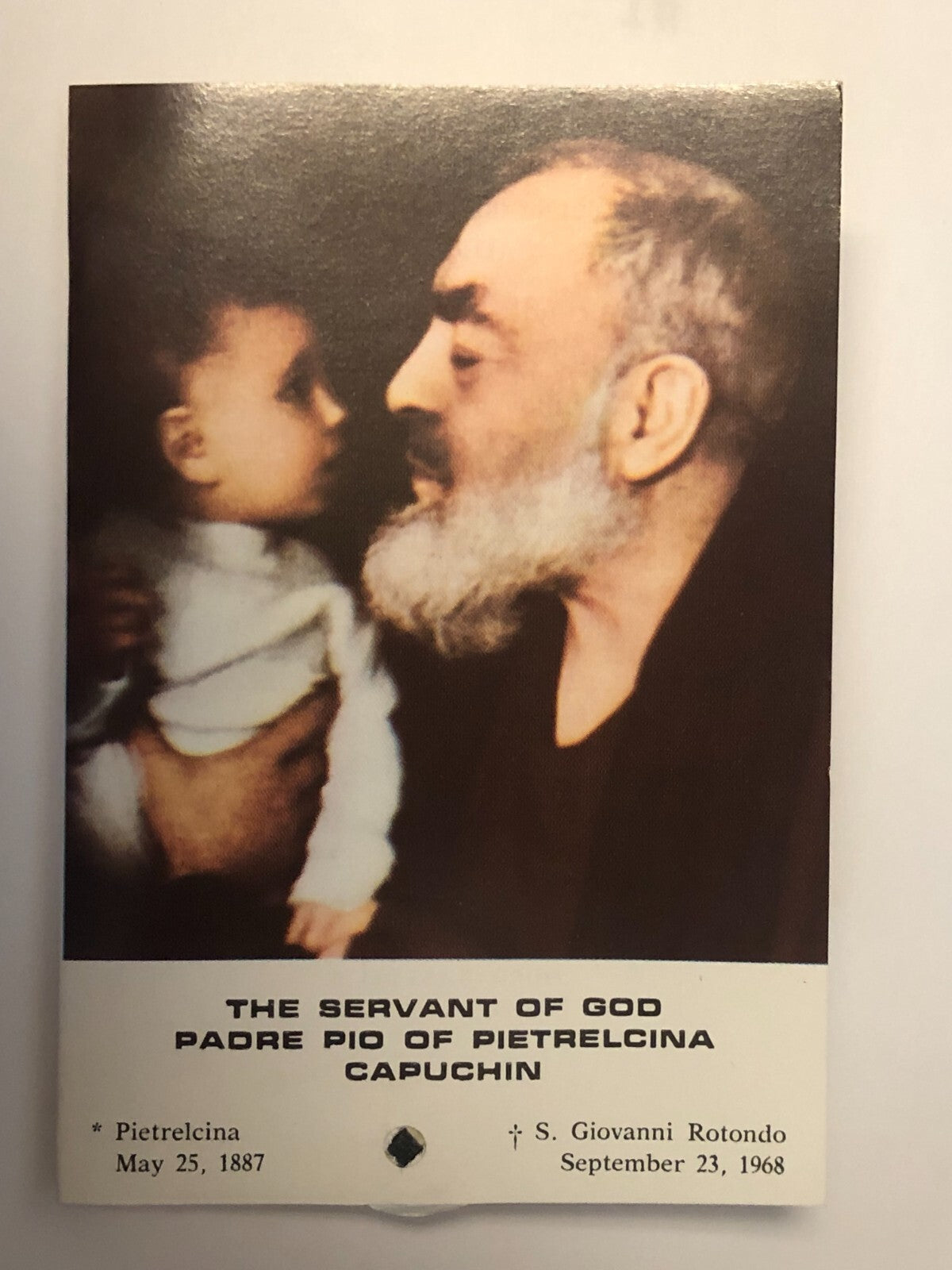Padre Pio Prayer & Efficacious Novena Folder + 3rd Class Relic, New From Italy - Journeys of Faith