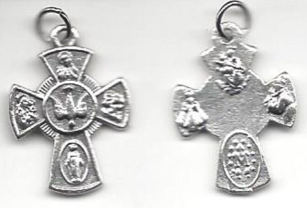 Four Way Cross Pendant, 1" New, #MD-06