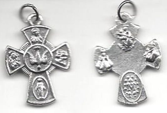 Four Way Cross Pendant, 1" New, #MD-06