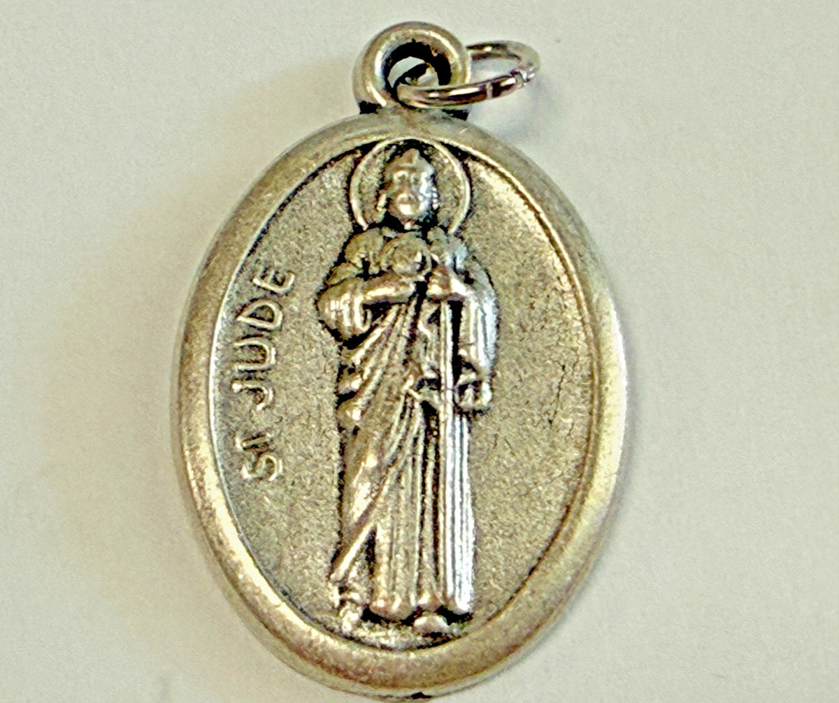 Saint Jude  Silvertone Medal, New #MD-104