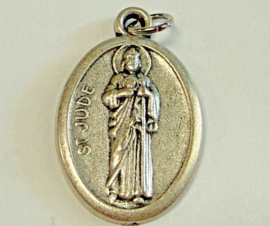 Saint Jude  Silvertone Medal, New #MD-104
