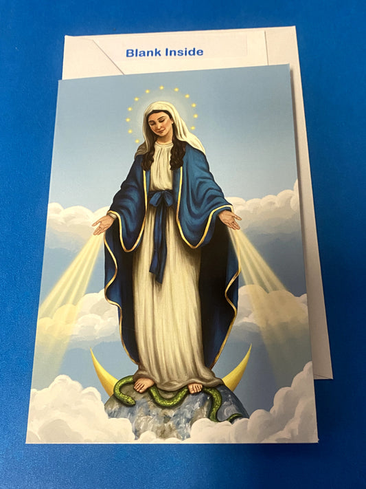 Our Lady of Grace Blank Note Card w/envelope,New AB-25-2 - Journeys of Faith