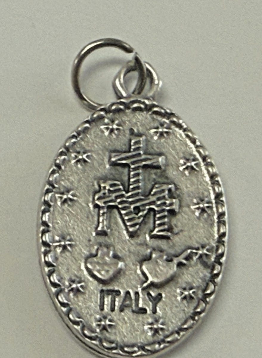 Our Lady of the Miraculous Color Image  1" Medal, New from Italy #MD-024 Journeys of Faith Collectibles:Religion & Spirituality:Christianity:Medals