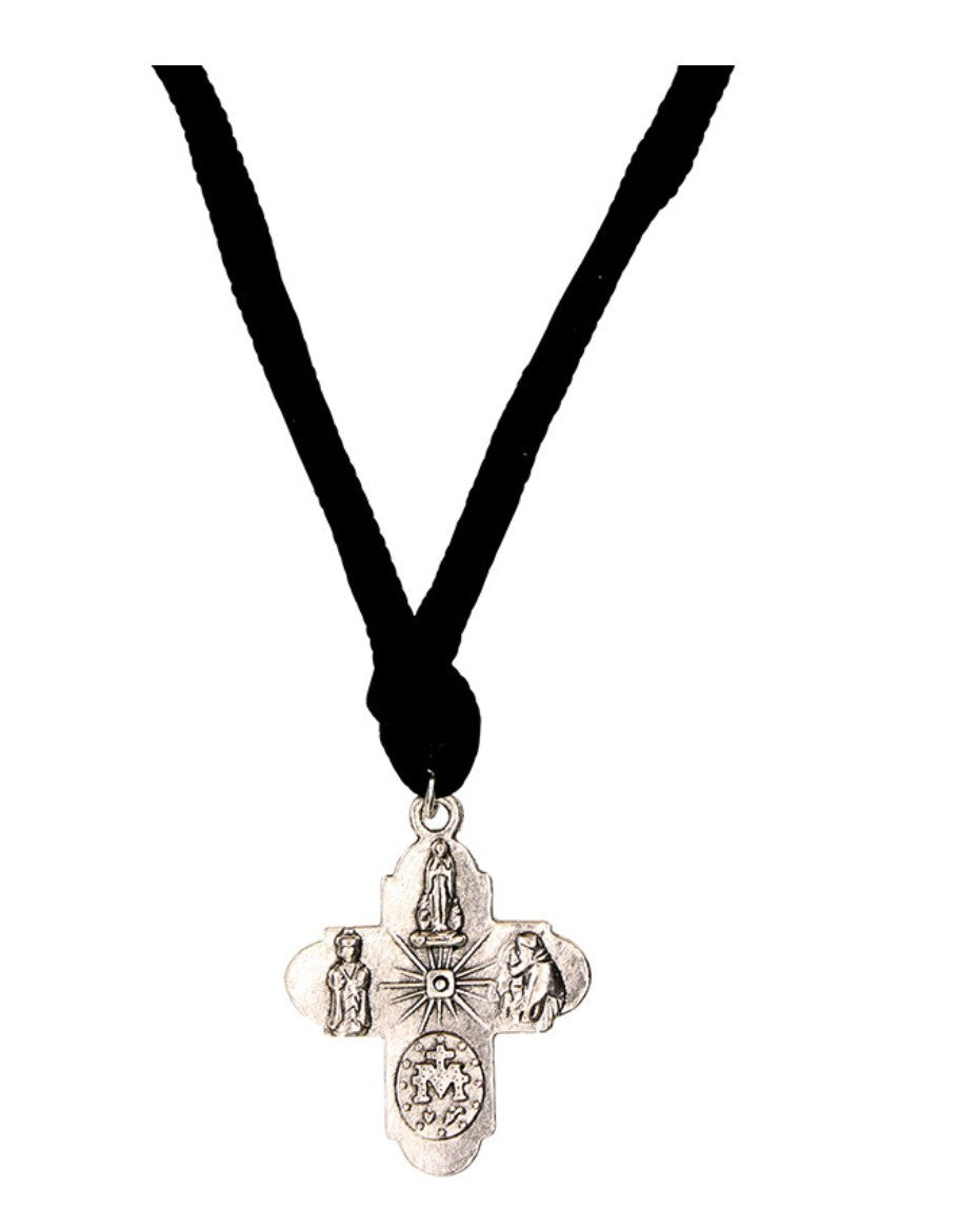 5 Way  1" Medal  Cord Pendant, New #AB-435-R2