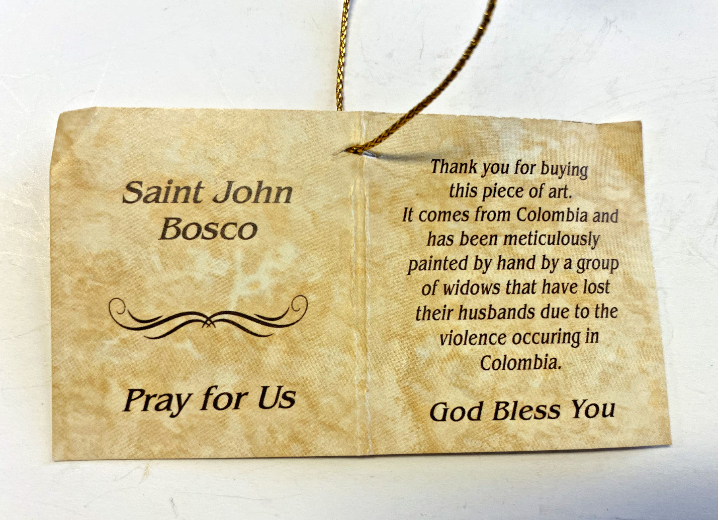Saint John Bosco  (Don Bosco) 8 " Statue, New from Colombia #L003