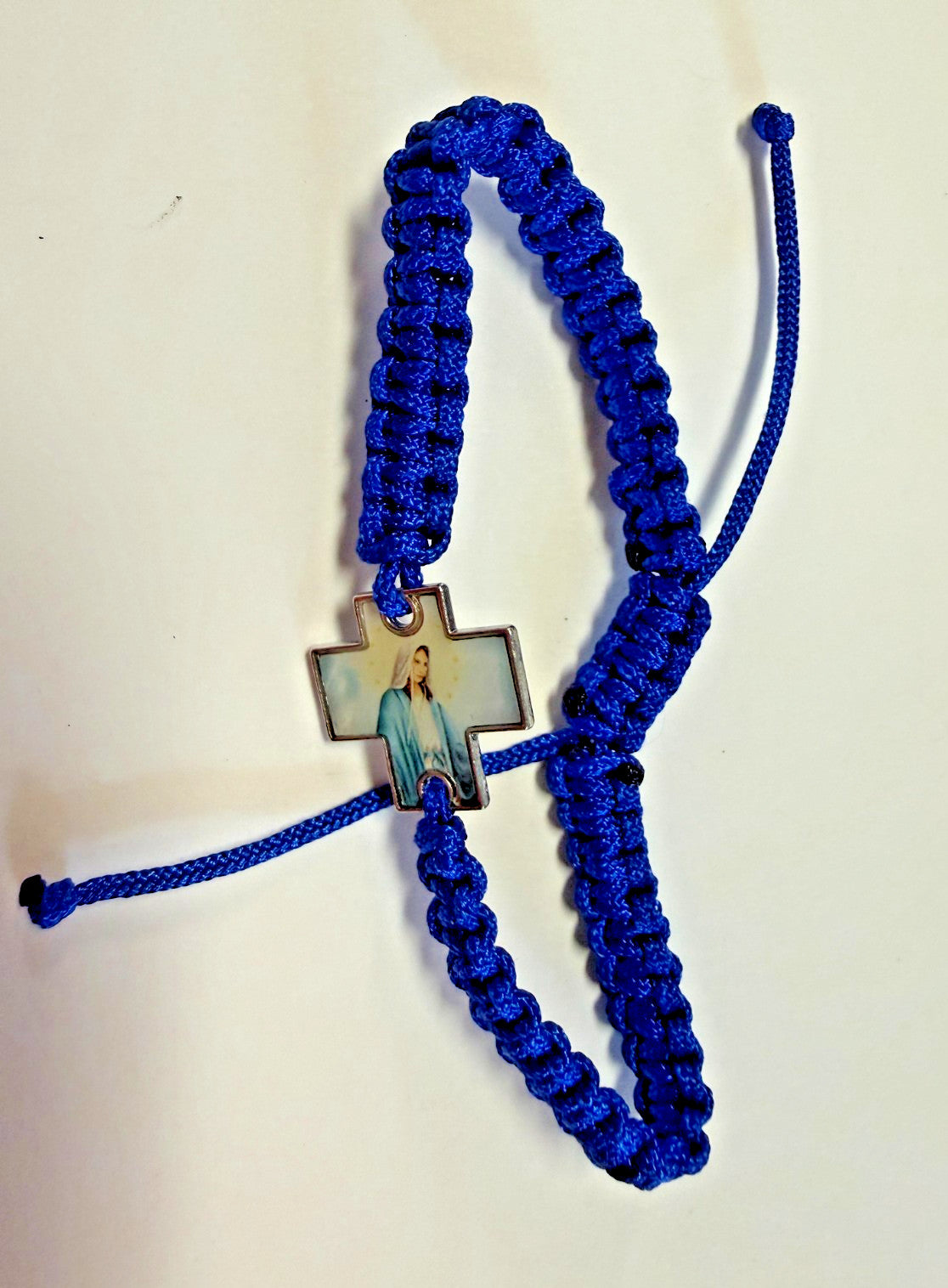 Our Lady of Grace Royal Blue Cord Bracelet, New #Gftshp-140 - Journeys of Faith
