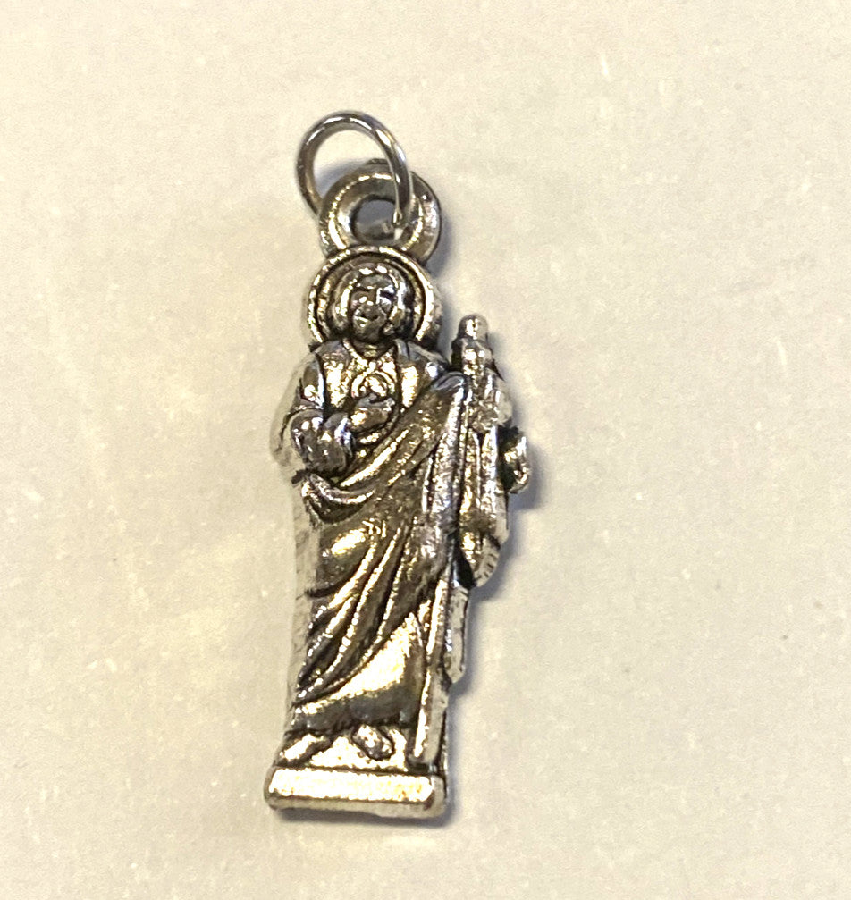 Saint Jude 7/8" Devotional Charm, New - Journeys of Faith