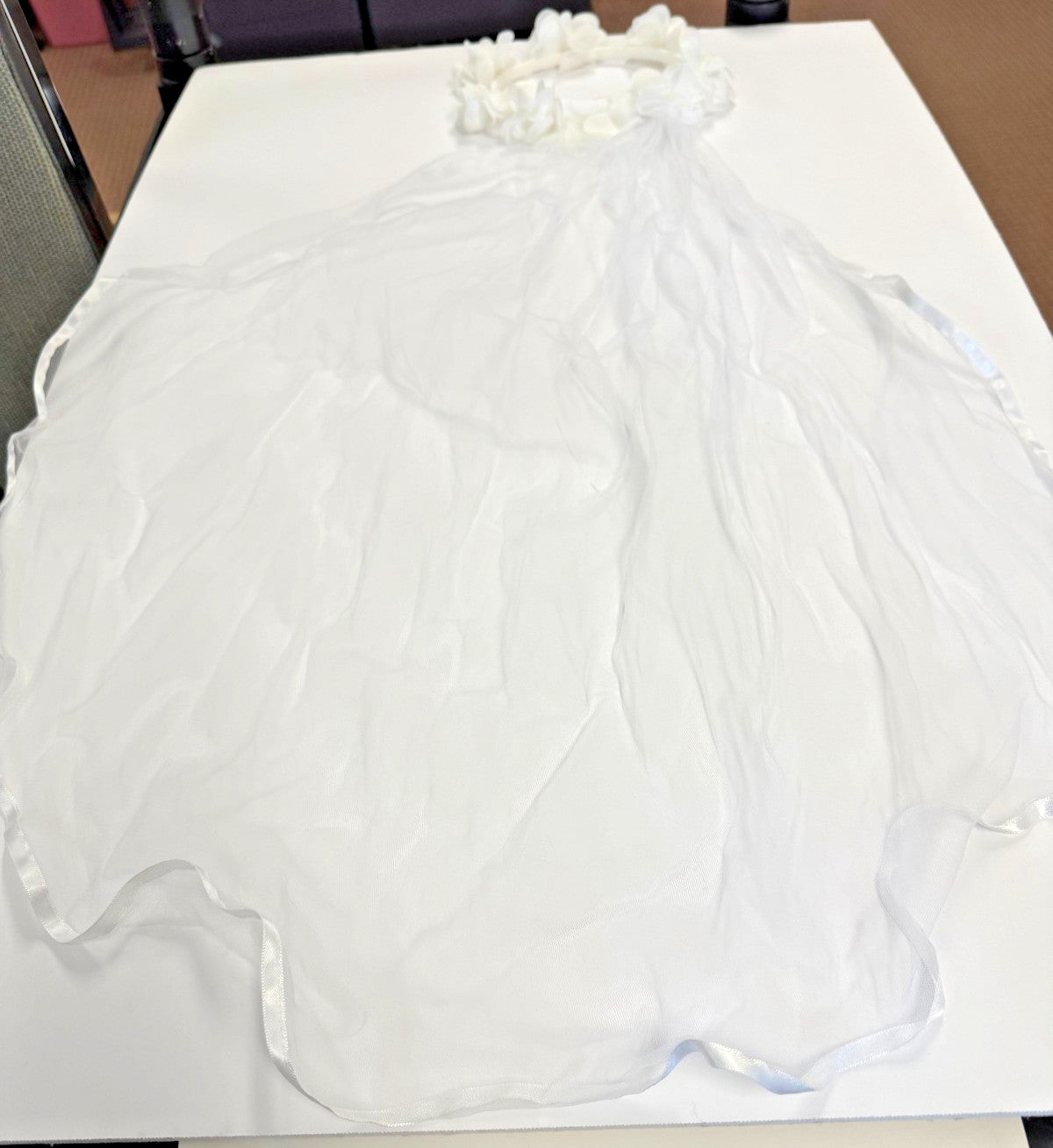 First Holy Communion Veil, with Flowers  New #RM-59-R2