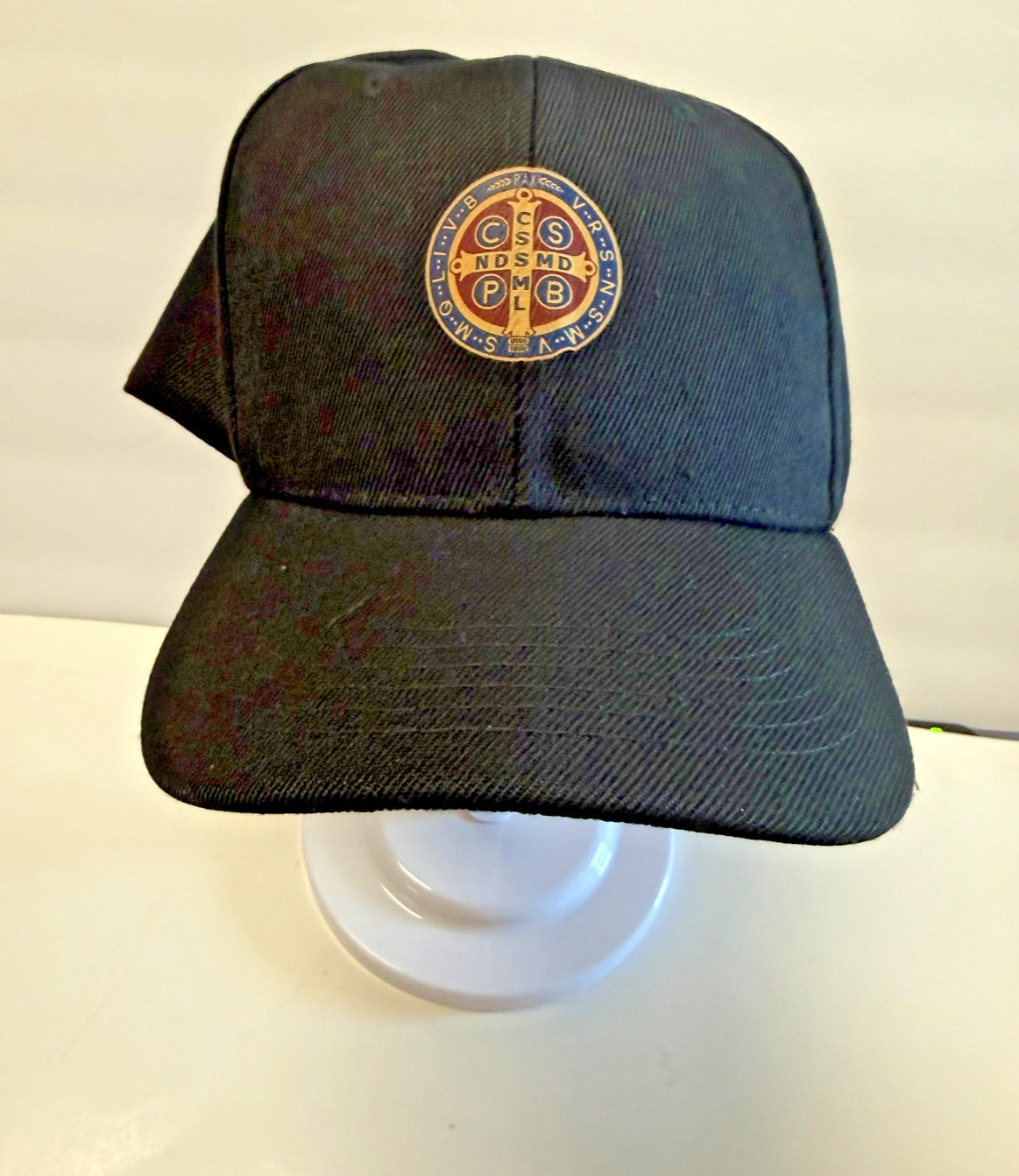 Saint Benedict Medal  Black Unisex Baseball Cap, New #Gftshp-163